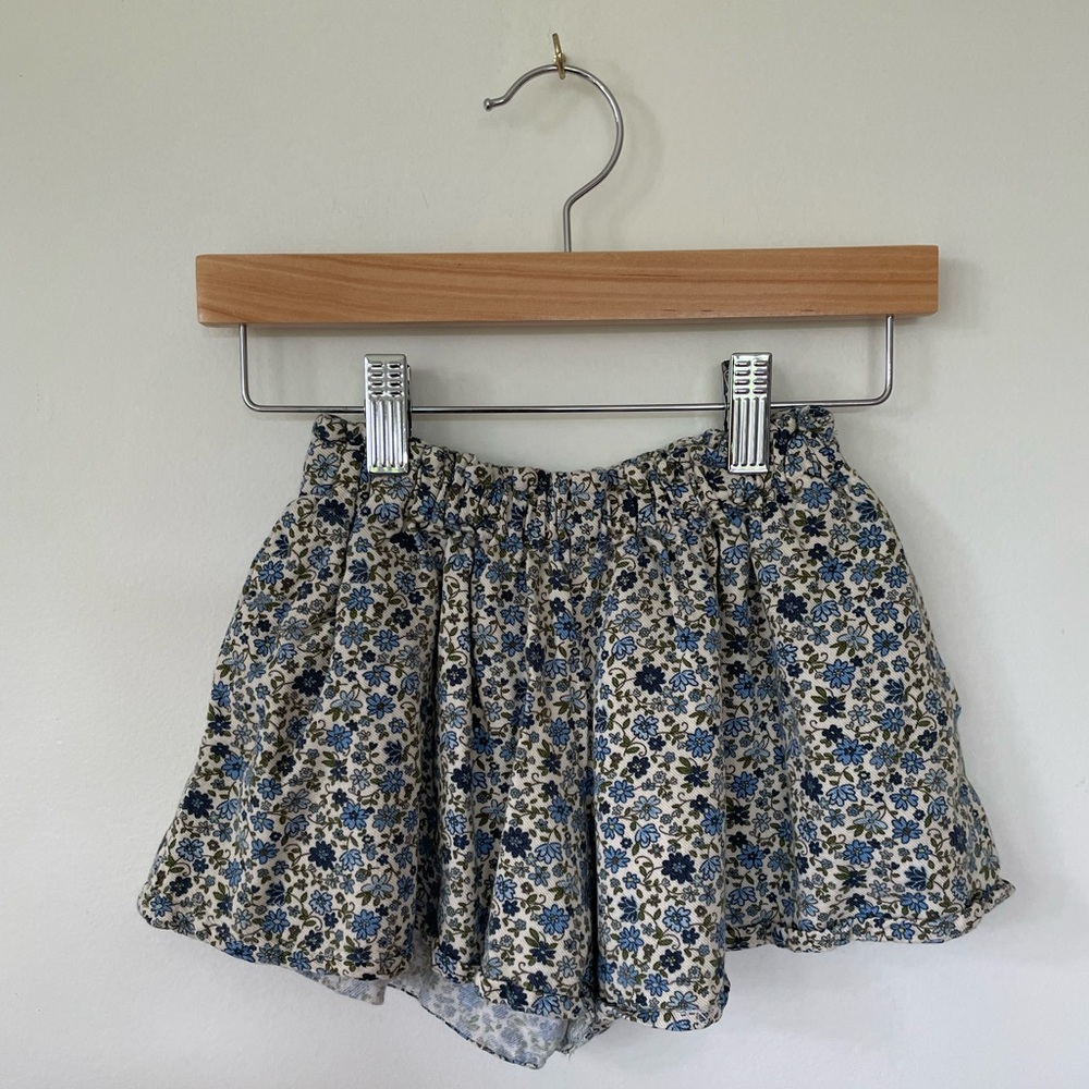 Zara Floral Ruffle Shorts
